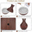 Mini Wooden Vase Pot Diffuser Cool Mist Atomization Humidifier (1 Pc)