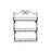Big Wall Mounted Iron Wall Shelf with 3 Storage Racks for Kitchen, Pantry, Cabinet, Counter top or Free Standing, Rack Holder for Kitchen