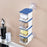 Rotary seasoning box, 4 layers, wall hanging, condiment storage with spoon.