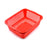 Medium plastic dish rack for washing fruits and vegetables, ideal for kitchen use.