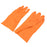 Multipurpose Rubber Reusable Cleaning Gloves, Reusable Rubber Hand Gloves I Latex Safety Gloves I for Washing I Cleaning Kitchen I Gardening I Sanitation I Wet and Dry Use Orange Gloves (1 Pair 40 Gm)