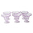 Crystal Plastic Ice-Cream Bowl, Home & Kitchen Serving Platter or Dessert Cup for Sundae, Sweets, Snacks, Fruit, Pudding, Nuts or Dip, Serving Bowls (Crystal Cups, Set of 6)