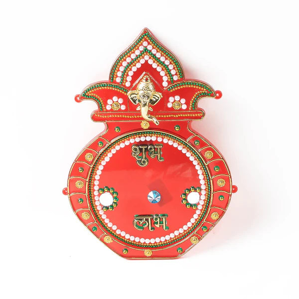 Decorative Kalash Wall Hanging with Shubh Labh (1 Pc)