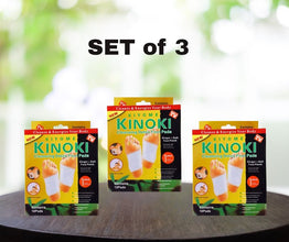 Kinoki Cleansing Detox Foot Pads, Ginger & salt Foot Patch - 30pcs (Set of 3)