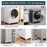 Washing machine support, anti vibration washing machine support adjustable washer anti vibrasion pads, washer & dryer pedestals, Washing Machine Accessory Anti- Skid Pad PVC Lifting Pad Non-Slip ( 1 Pc )