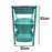 Round trolley with three storage baskets