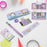 Stationery Kit for Kids - Metal Pencil Box, Sharpener, Pencil & Eraser (12 Pc Set)