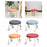 Roller Seat Stool Low Height Rolling Stool Multifunctional Small Household Movable Mini Stool Pulley Wheel Stool for Garage Home Library (1 Pc)