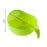 Thick plastic food strainer with handle, set of 3 bowls