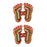 Decorative Laxmi Charan Paduka Sticker Set (Pack of 2 Pc)