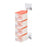 Condiment storage container, 4-layer rotary rack, wall-mounted with spoon.