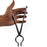 Ganesh 8mm stainless steel tongs, shown from different perspectives.