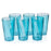 Stylish transparent water glasses