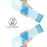 Large Capacity Plastic Water Bottle | Set of 6 | Square Water Bottle (940ml each)