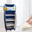 Multi Purpose Foldable Baby Wardrobe / Toy Box 5 Shelves Cartoon Printed