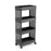 Portable 4-Layer Plastic Organizer Rack with Rolling Wheels