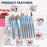 8-Piece Mini Makeup Brush Kit – Portable Premium Synthetic Set with Case (Mix Colors)