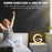 Smart Alarm Clock with G-Shape RGB Light Bluetooth Speaker, Wireless Charging (1 Pc)