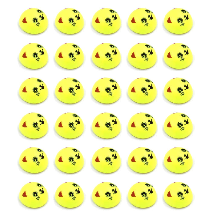 Fun pull-back smiley toys in different designs