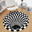 3D Space Round Carpet, Floor Mat Non-Woven Doormat (1 Pc / 78 Cm)