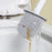 Bathroom brush with silicone handle