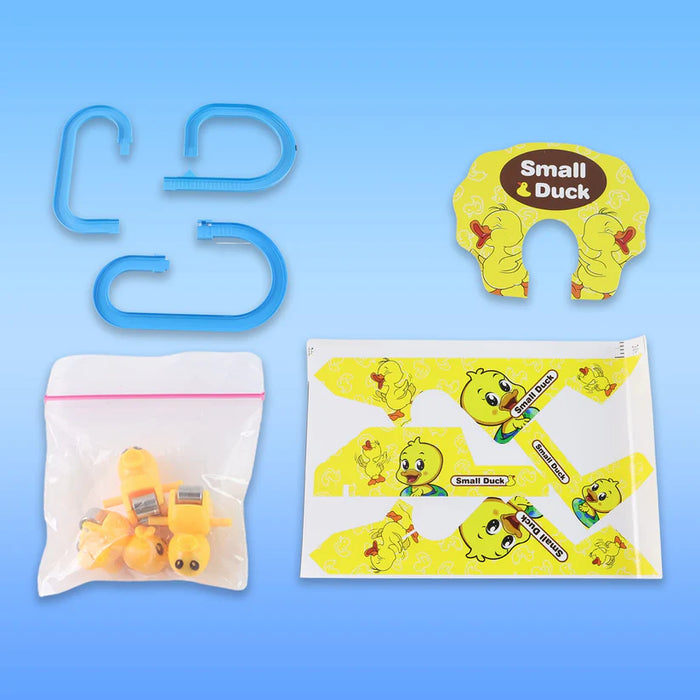 LALA Small Duck Climb Stairs Toy Roller Coaster with Flashing Lights & Music (3 Ducks)