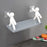 Cute floating wall shelf with brown box design