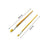 Artist brush set, 12 brown brushes, high-quality.