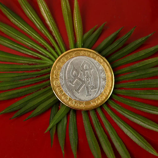 Divine Lakshmi Ganesh Gold-Silver Plated Blessing Coin