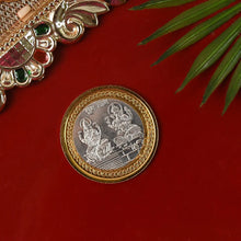 Divine Lakshmi Ganesh Gold-Silver Plated Blessing Coin