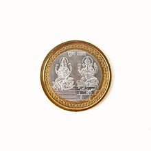 Divine Lakshmi Ganesh Gold-Silver Plated Blessing Coin