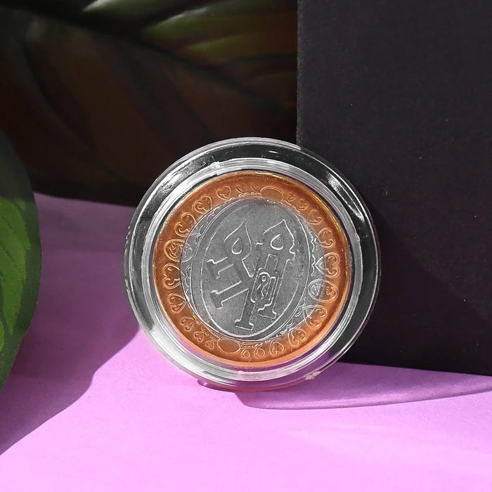Divine Lakshmi Ganesh Gold-Silver Plated Blessing Coin