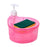 2-in-1 Double Layer Liquid Soap Dispenser with Pump & Sponge – Practical Kitchen & Hotel Sink Soap Pump Bottle (Rectangle)