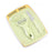 Plastic Kitchen Peeler - Green & Classic Stainless Steel 3-Piece Knife Set Combo