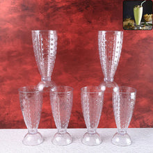 Supermom Transparent Plastic Milkshake Glass Set (400ML / 6 Pc)