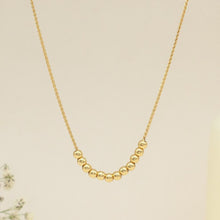Dainty Beaded Golden Ball Necklace