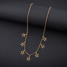 Golden-Plated Star Chain Necklace
