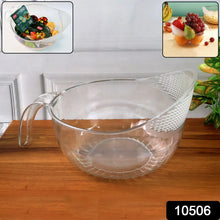 Supermom Transparent Multipurpose Plastic Bowl with Handle (1 Pc)