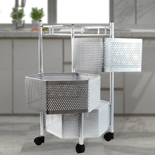 3-Layer Hexagon Kitchen Trolley with Wheels (1 Pc)