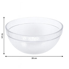 Transparent Textured Plastic Idli Mixing Bowl (1 Pc)