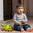 Green and yellow toy truck, small and vibrant