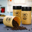 Accurate Seal Tea Sugar Coffee Container - 3 Pcs Plastic Damru Shaped Tea, Coffee, Sugar Canisters Jar, New Airtight Food Seal Containers for Salt, Dry Fruit, Grocery Multicolor (3 Pcs Set)