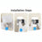 Handheld shower holder with adhesive
