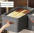 Foldable Storage Bin with Lid – Large, Clear, Stackable & Wheeled Organizer