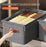 Foldable Storage Bin with Lid – Large, Clear, Stackable & Wheeled Organizer
