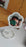 Flower-Shaped Makeup Mirror, Rotatable Makeup Mirror with Tray Table Vanity
