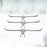 Multi-layer stainless steel hanger for trousers, scarves, and belts, space-saving design.