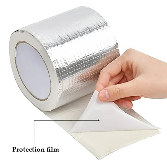 High-Temperature Heat Reflective Aluminum Foil Duct Tape Roll – Self-Adhesive, Insulation & Water-Resistant (1 Pc, 796 gm)