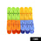 Multicolour plastic clips for secure cloth hanging.