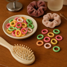 Colorful Soft Elastic Hair Bands Set for Kids & Girls (10 Pkt / 1 Set)